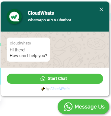 Widget for website whatsapp chat WhatsApp Chat